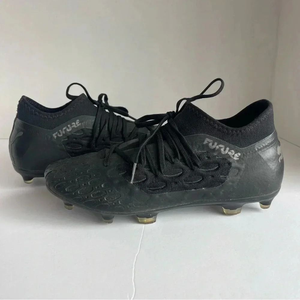Puma Future 5.3 NETFIT FG/AG Junior (Black/Asphalt) Size 7 - Picture 7 of 10